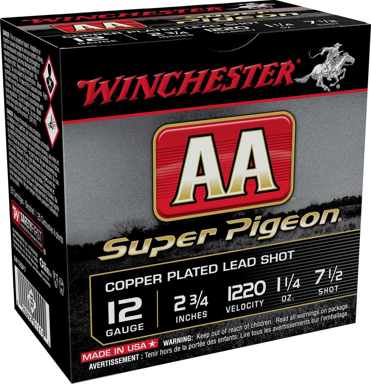 AA 12 GA 2 3/4 1 1/4OZ #7.5 1220FPS