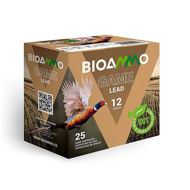 BIOAMMO 12 GA HB 1-1/4 OZ #4 LEAD GAME PHEASANT Ammo 25 RD/ BOX