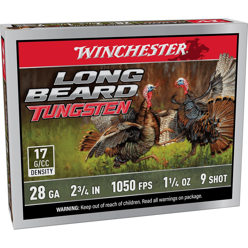 WINCHESTER LONG BEARD TUNGSTEN 28 GA 2 3/4'' #9 TS17 1-1/4 OZ 5/RDS