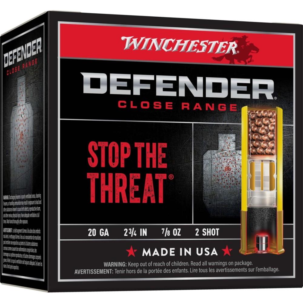 20 GA 2-3/4 DEFENDER #2 LEAD 7/8 OZ 25 Rounds