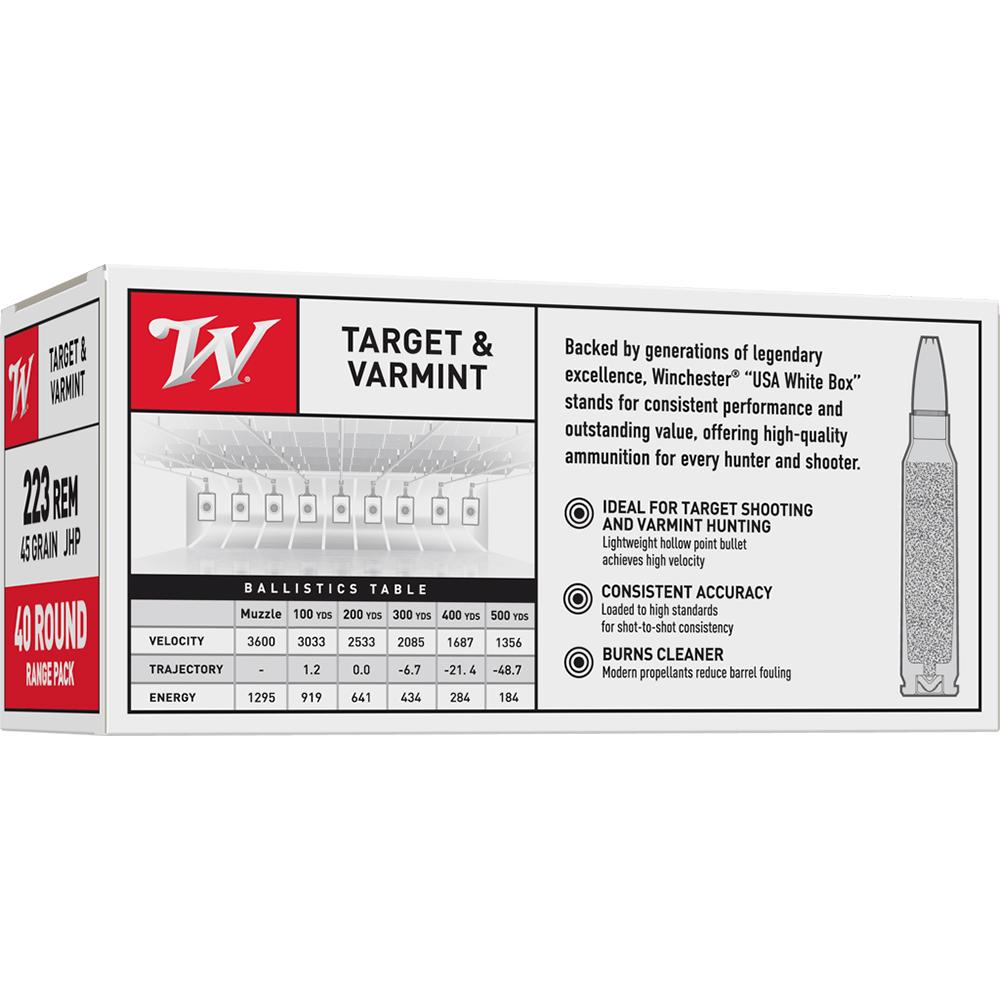 WN GOV 223REM 45GR JHP 40/BX