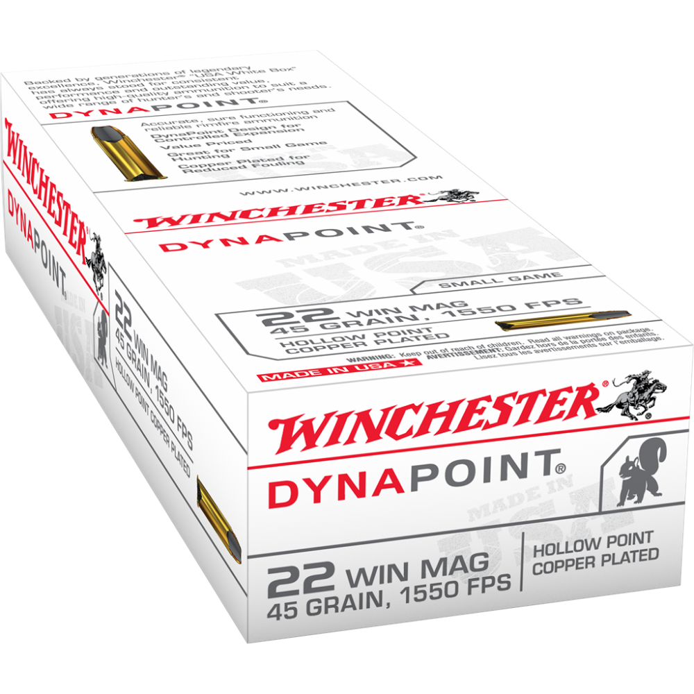 WIN 22WMR 45GR CPHP WIN MAG DYNAPOINT RIMFIRE 50/RD