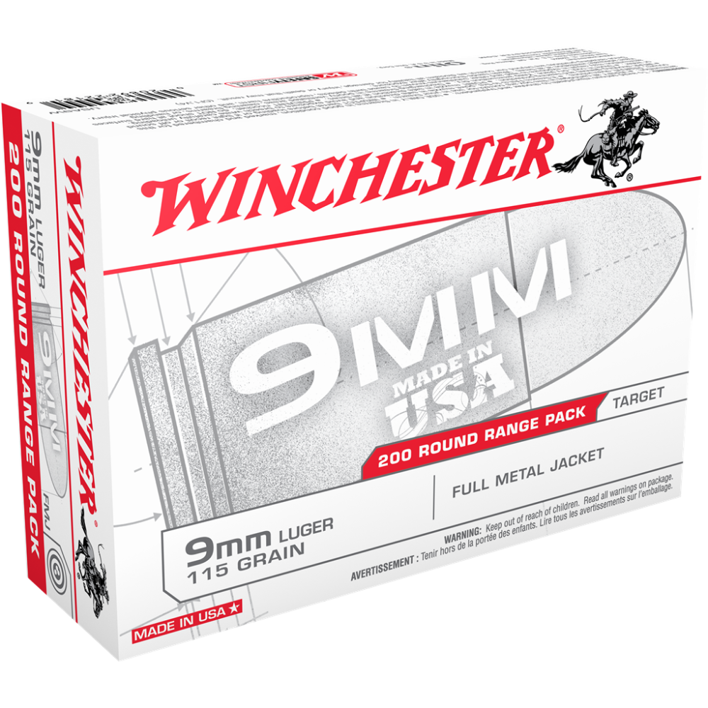 USA 9mm 115gr FMJ Bulk 200rds