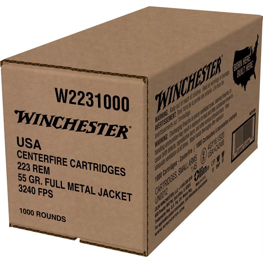 Lake City .223 55gr FMJ 1,000 RD Loose pack