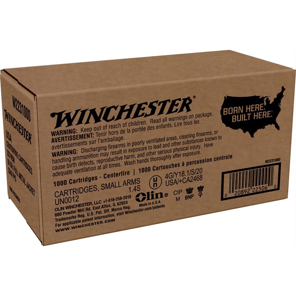 Lake City .223 55gr FMJ 1,000 RD Loose pack