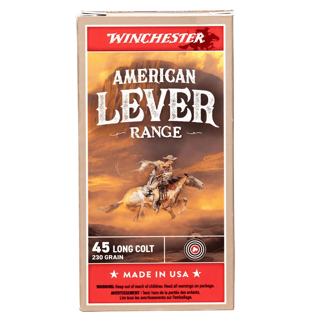 WINCHESTER AMERICAN LEVER 45 LC LEAD 250 GR 50/RDS