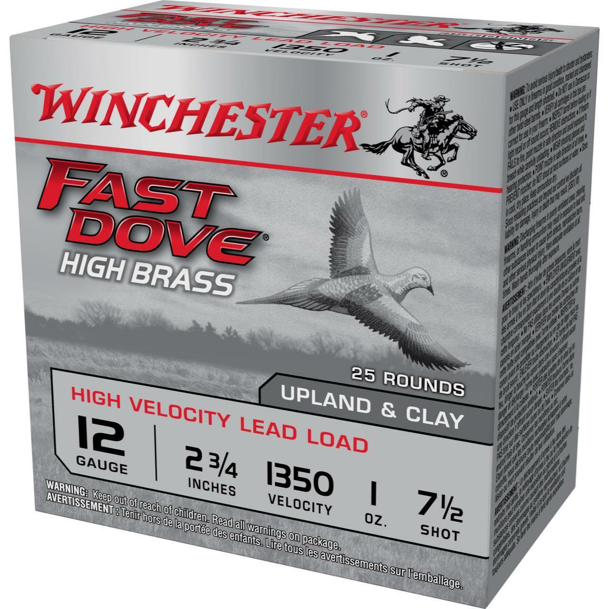 Fast Dove 12ga 2 3/4 1oz HB #7.5 Shot 25/RD