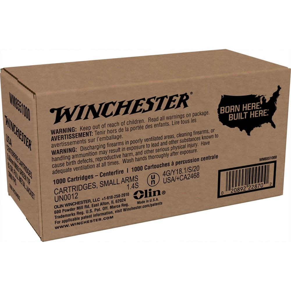 Lake City 5.56mm M855 Green Tip 62gr FMJ 1,000 RD Loose Pack