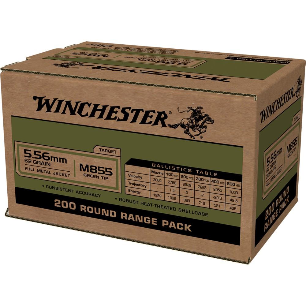 Lake City 5.56mm M855 Green Tip 62gr FMJ 200 RD
