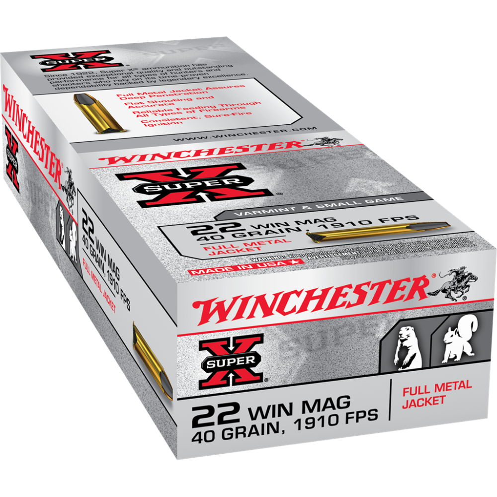WIN 22WMR 40GR FMJ WIN MAG 50/PK