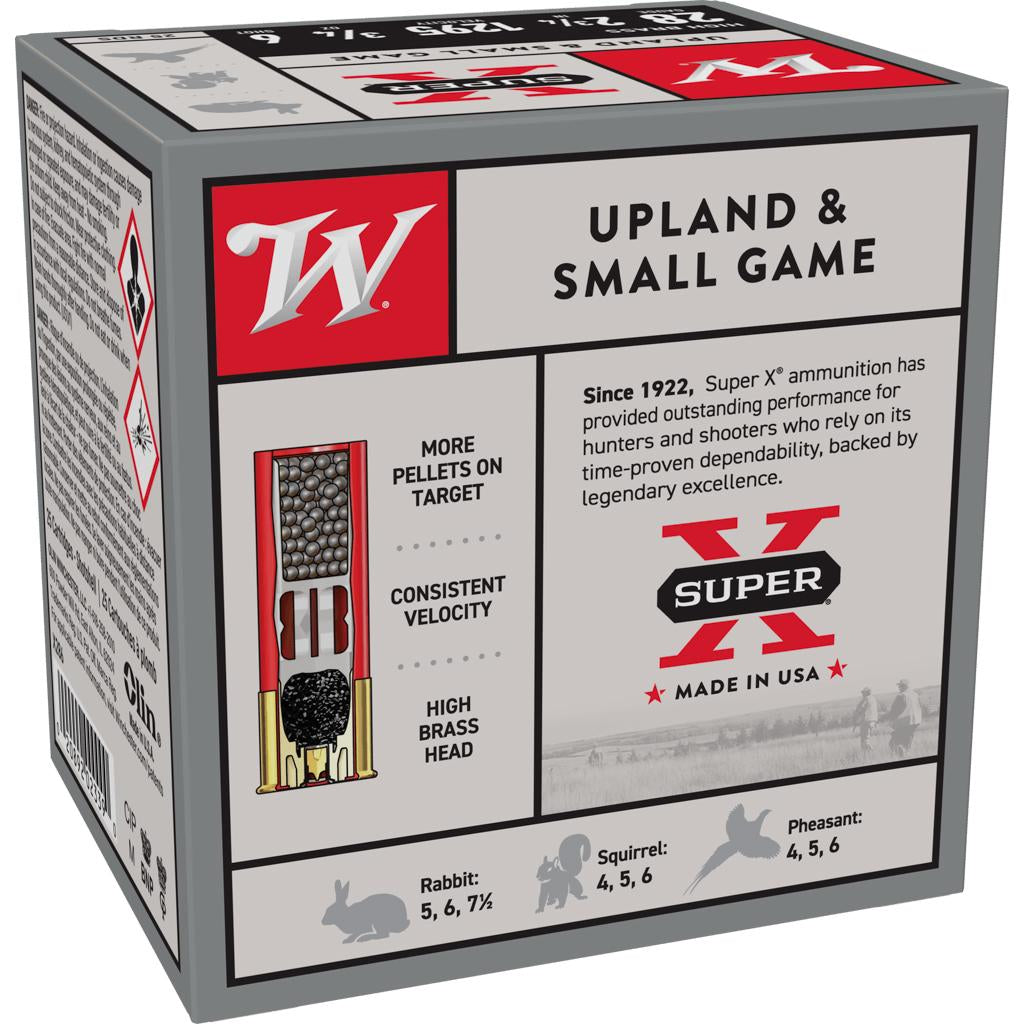 SUPER-X HIGH BRASS GAME 28GA 2-3/4 3/4OZ #6 SHOT 25RD