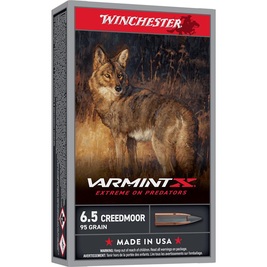 6.5 CREEDMOOR VARMINTX XP 95 GR 20/RD