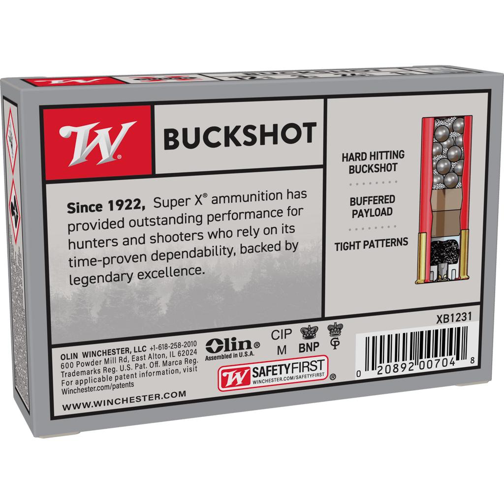WIN S/X 12GA 3 #1 Buckshot 24-Pellet 5RD
