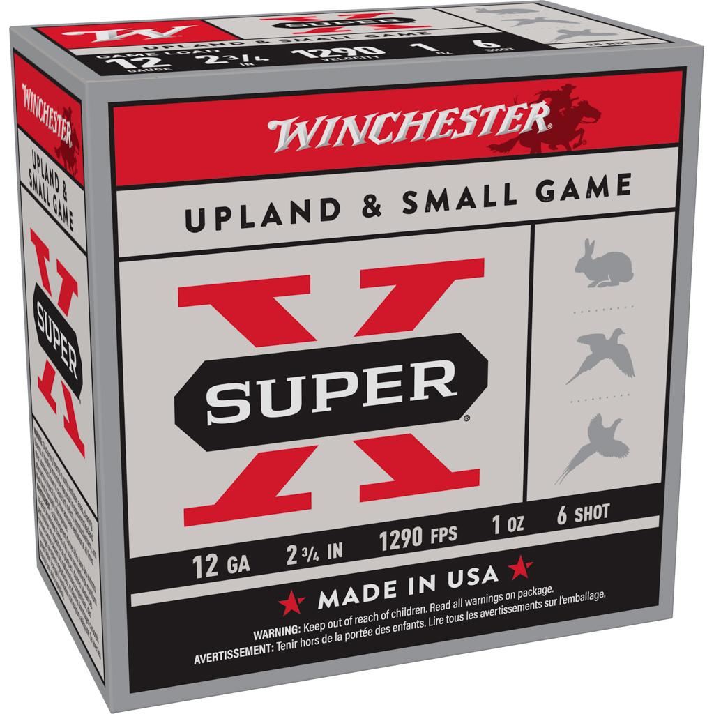 WIN 12GA 2-3/4 SUPER-X UPLAND 1oz #6 25/RD