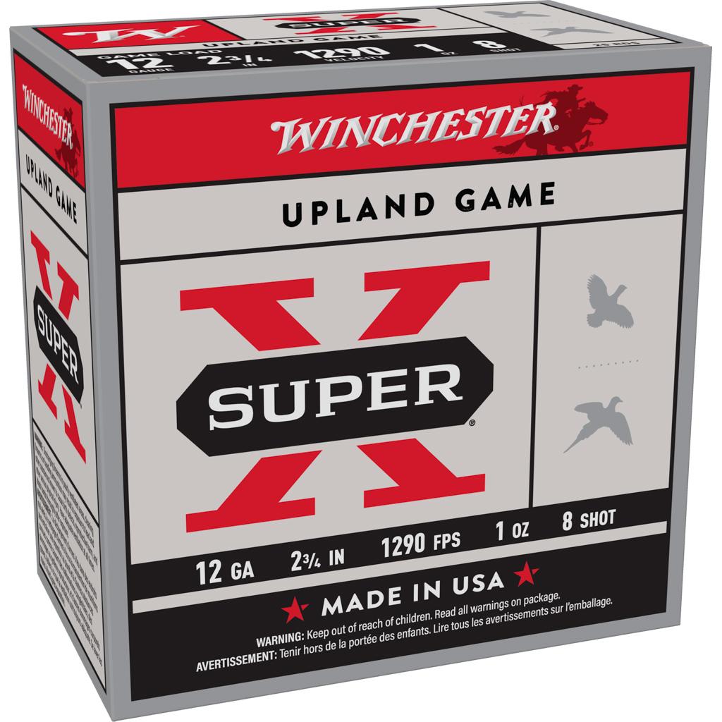 WIN 12GA 2-3/4 SUPER-X UPLAND 1oz #8 25/RD