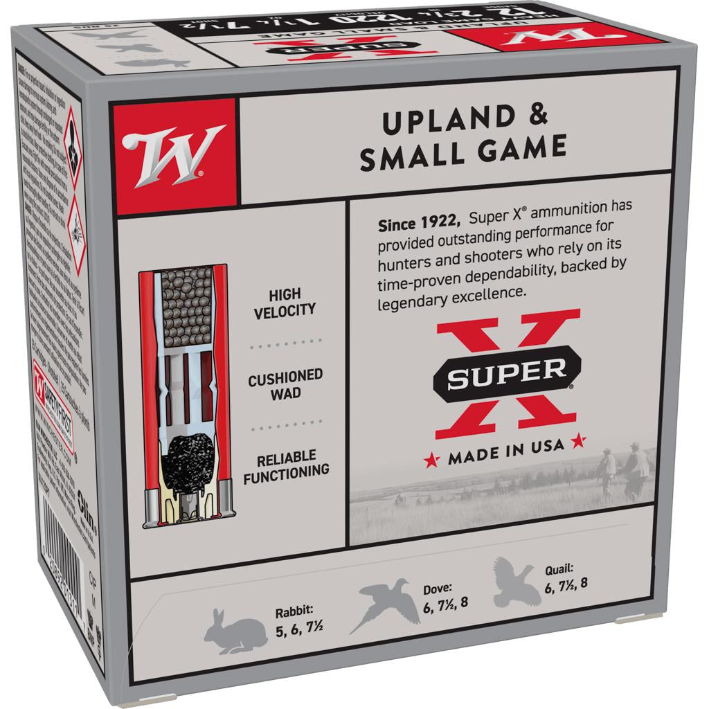WIN 12GA 2-3/4 SUPER-X UPLAND HEAVY 1-1/4oz #7.5 25/RD