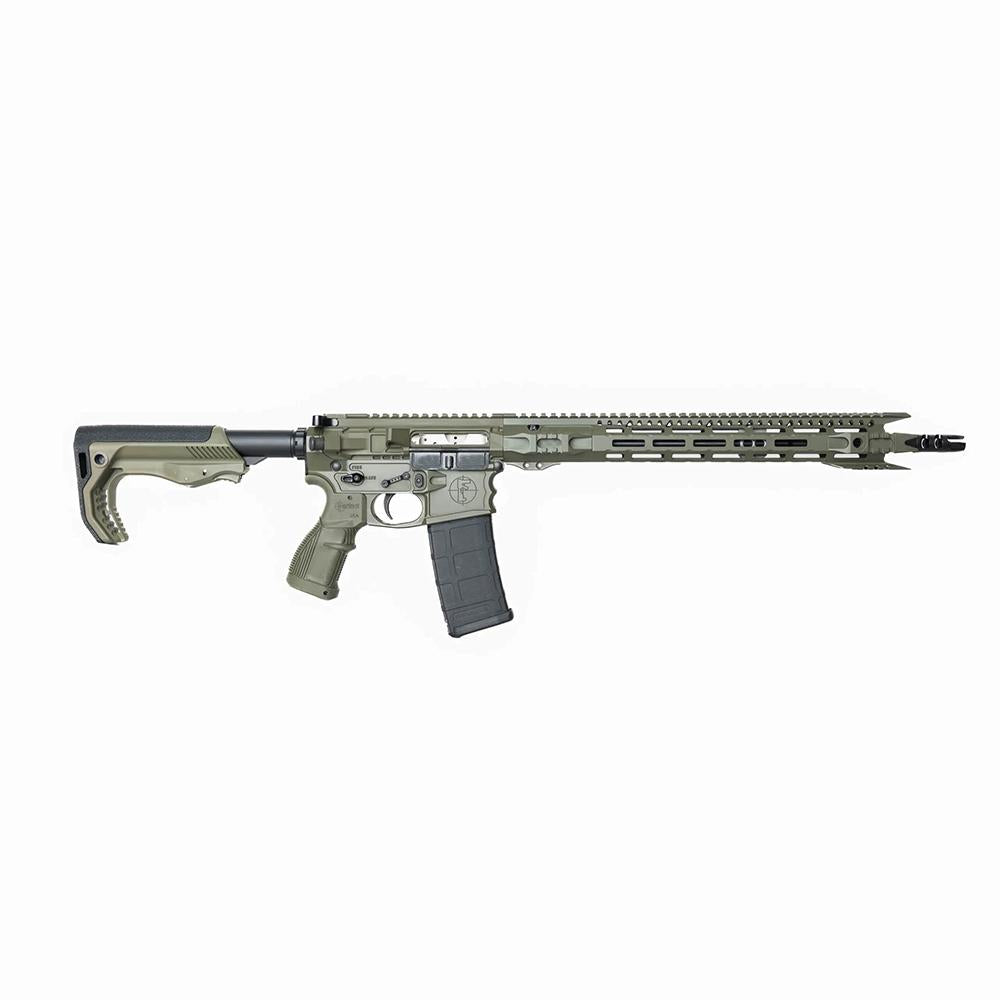 FOSTECH STEALTH RAPTOR 5.56 16in Bbl MACH-1 16in RAIL OD GREEN