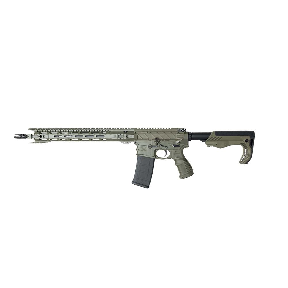 FOSTECH STEALTH RAPTOR 5.56 16in Bbl MACH-1 16in RAIL OD GREEN