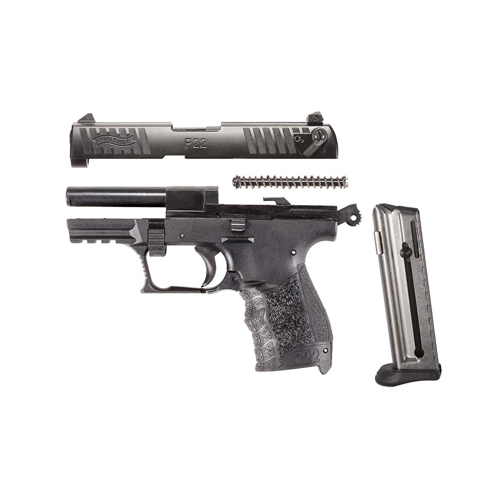 P22Q .22 L.R.  Black  10 round 2 Mags