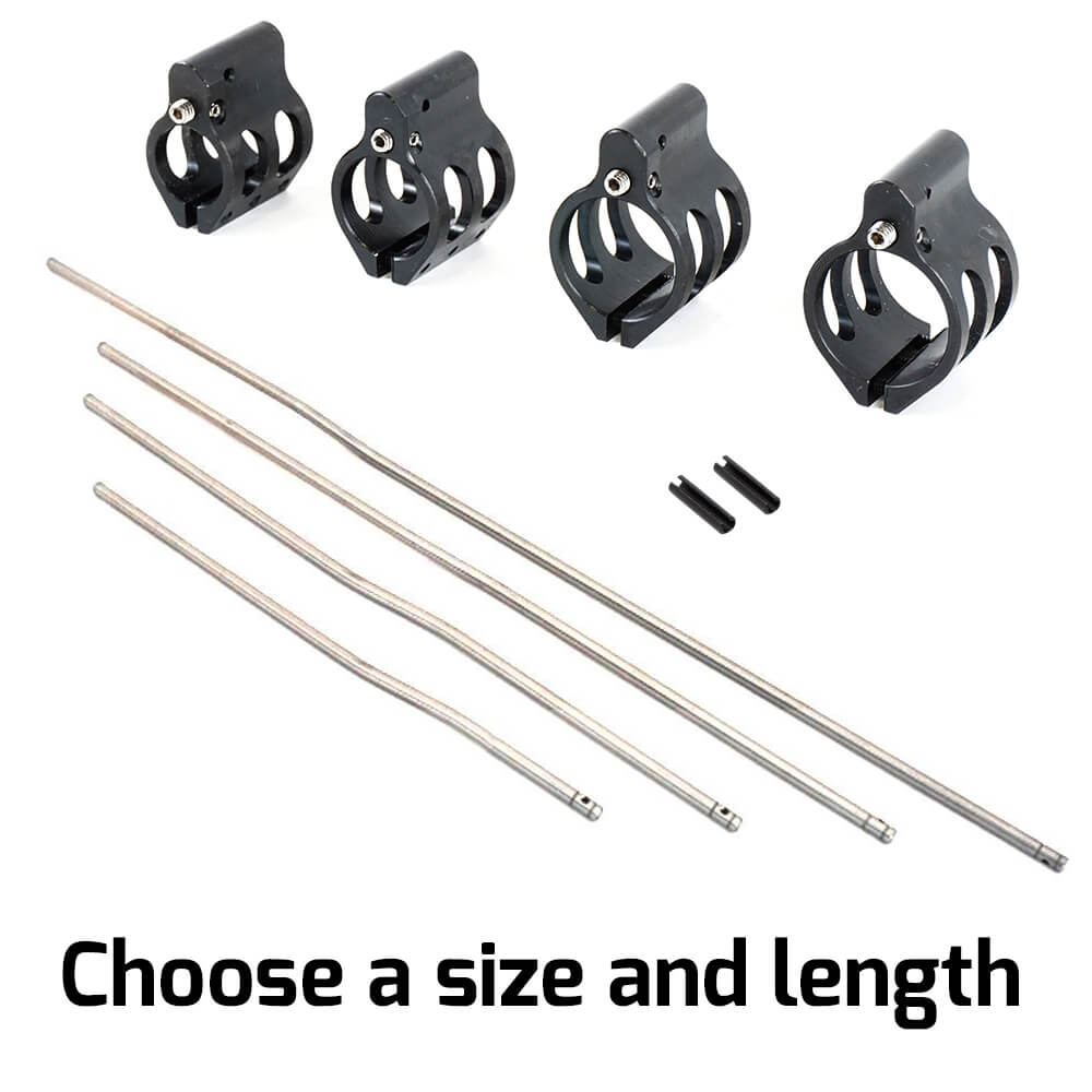 Wojtek Weaponry Adjustable Gas Block + Gas Tube + Roll Pin Combo