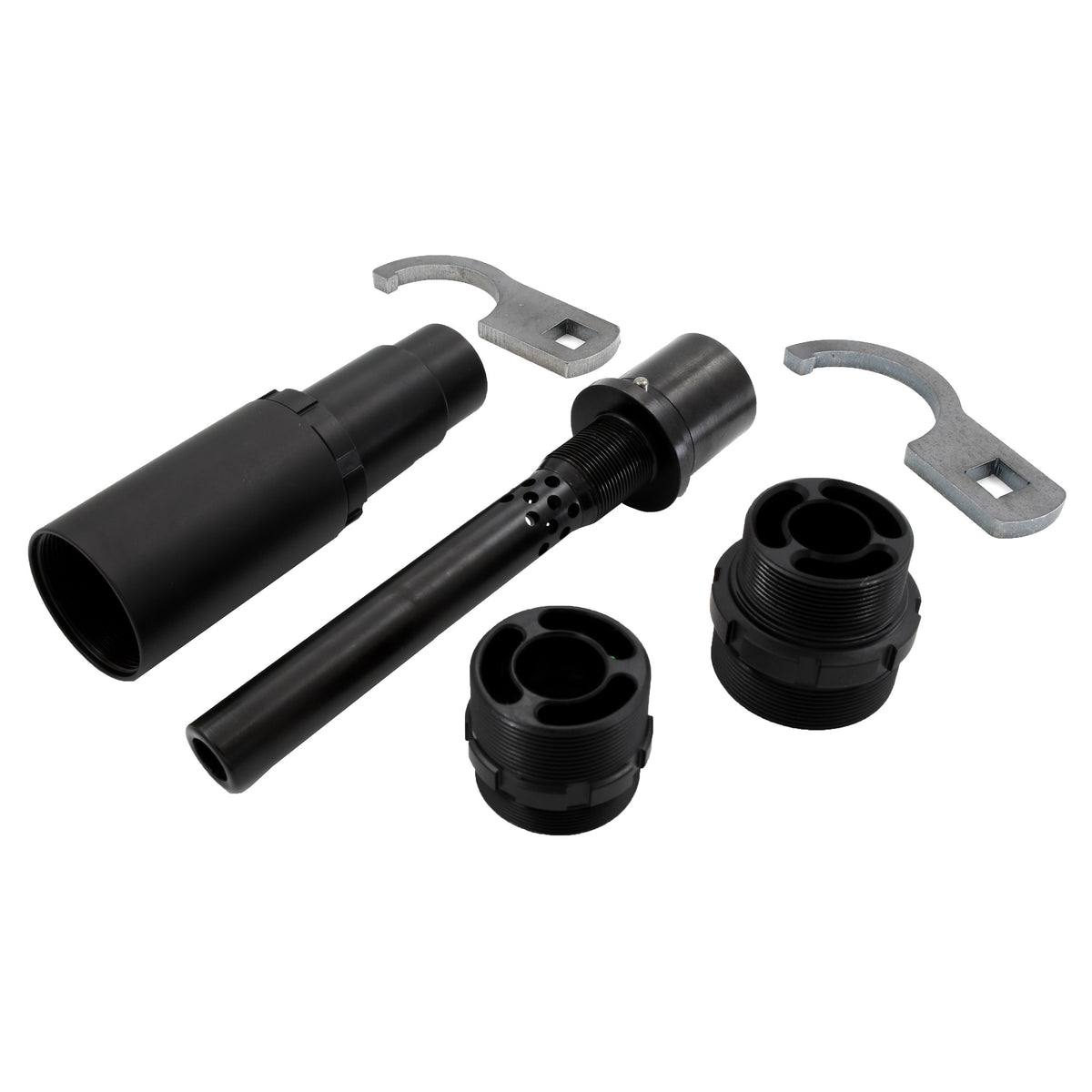 Novox Research X-SD Ported Barrel & Muzzle Adapter Kit - 4.3" - 9mm - HUB/Alpha Suppressor Mount - Black
