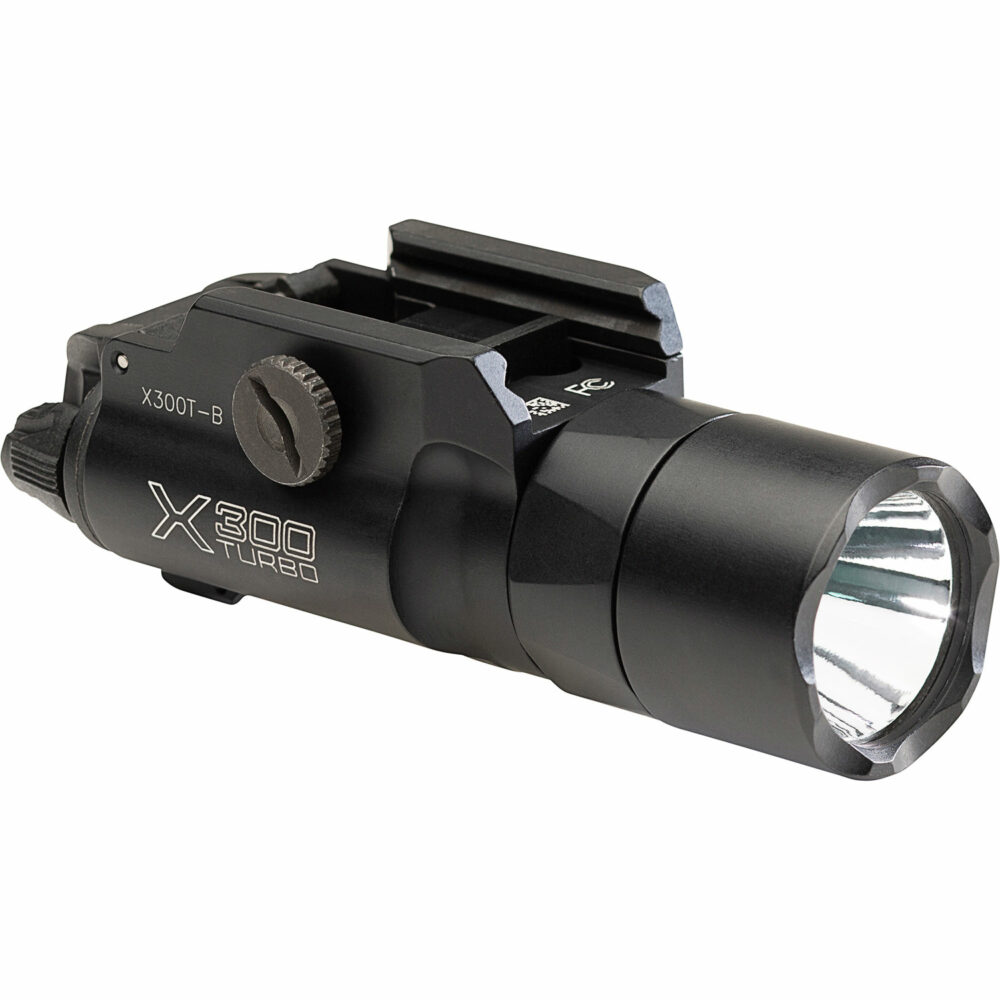 Surefire X300U Turbo Weapon Light - Rail Mount - 650 Lumens - Thumbscrew or Quick Attach