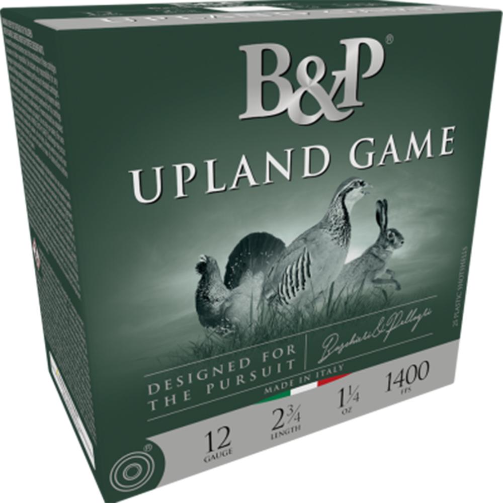 B&P Upland Game G 12 ga. 2 3/4in 1 1/4oz-4 shot 1400fps 25 rds/box ammo