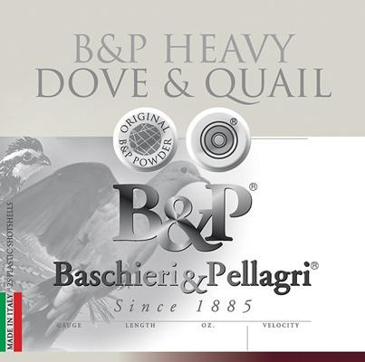 B&P Dove & Quail-20 ga 2 3/4 Inch 1 oz-8 shot 1175fps 25 rd/box ammo