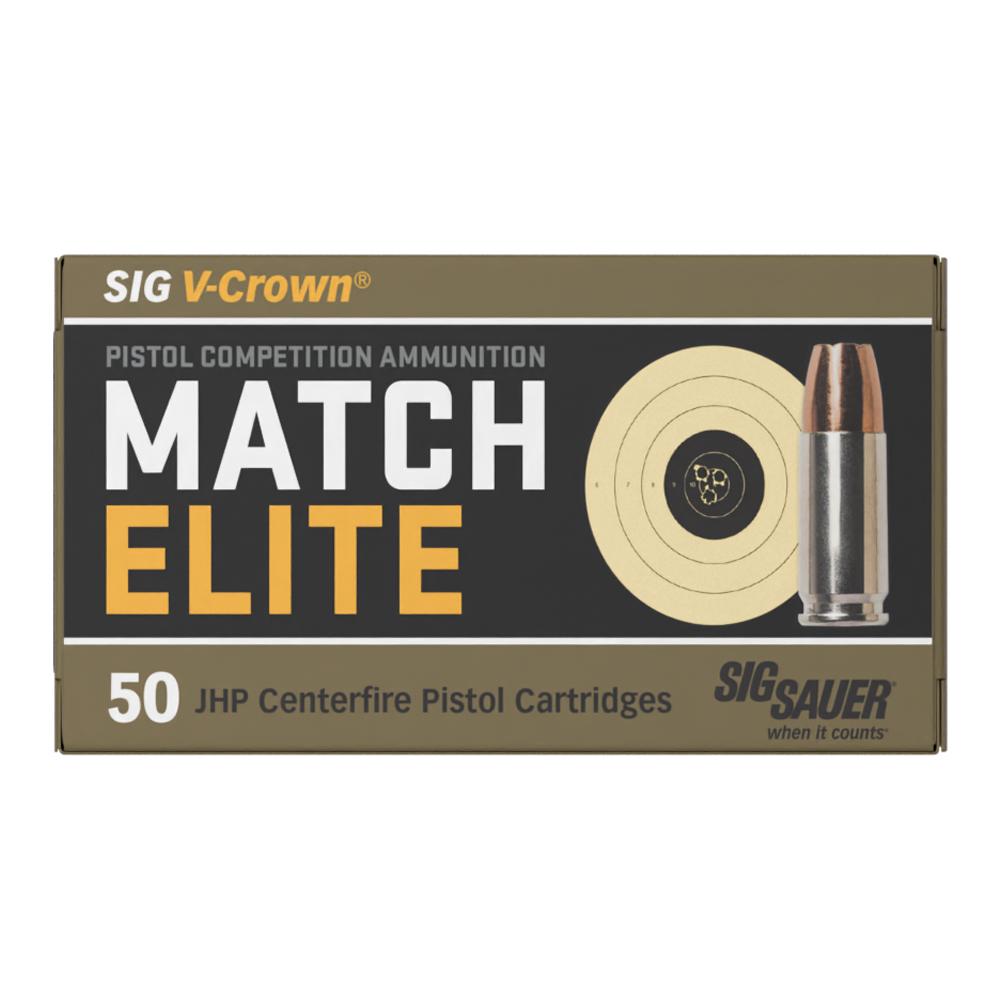 AMMO 9MM 115GR ELITE V-CROWN COMPETITION JHP BOX/50