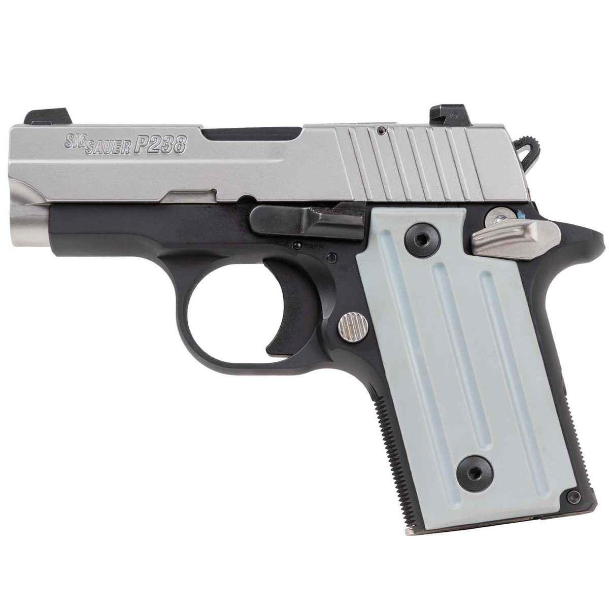 P238, 380ACP, 2.7IN, BLK/SS, SAO, SIGLITE, POLY GRIP, 1-6RND, CA COMP