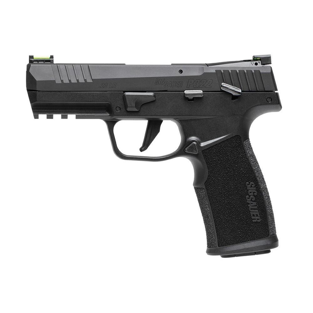 Sig P322 22 LR  4IN BLK SAO ADJ FIBER OPTIC SIGHTS 10RD OPTIC READY