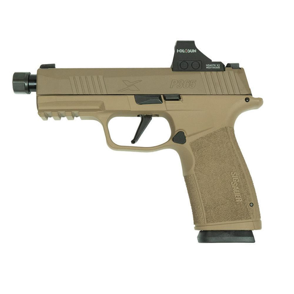 Sig P365 XMACRO 9MM Pistol XSeries Slide (2) 17rd  2-Tone Tan TB w/optic