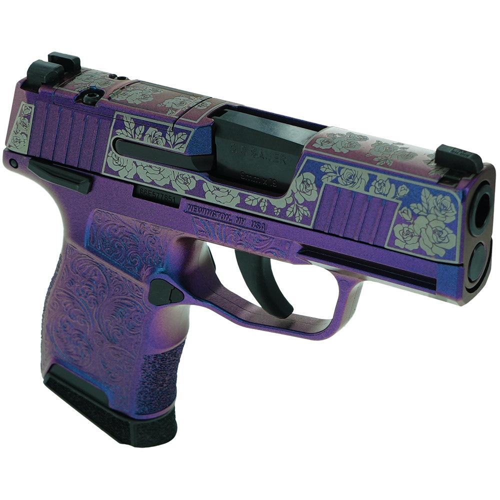 P365 9MM 3.1  BLK STRKR XRAY3 OPTIC READY 2MAG-GUNS&ROSES MONGOOS PRPL