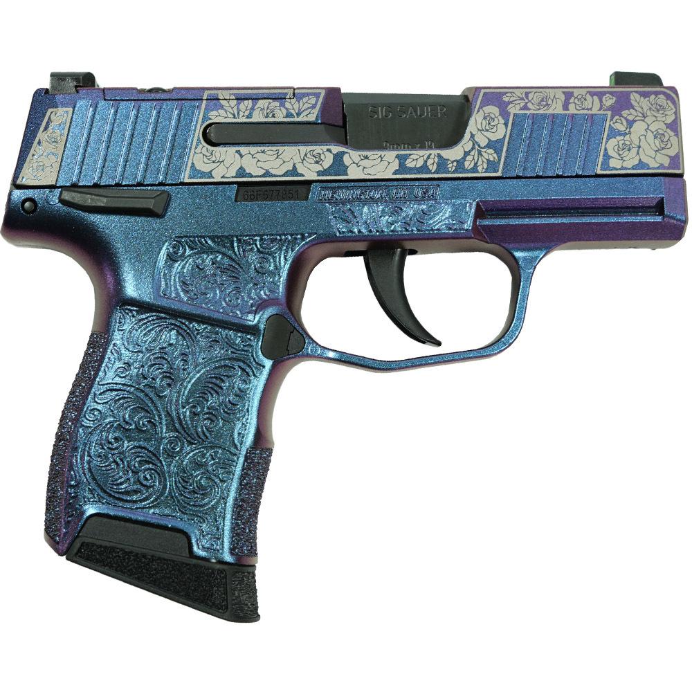 P365 9MM 3.1  BLK STRKR XRAY3 OPTIC READY 2MAG-GUNS&ROSES MONGOOS PRPL