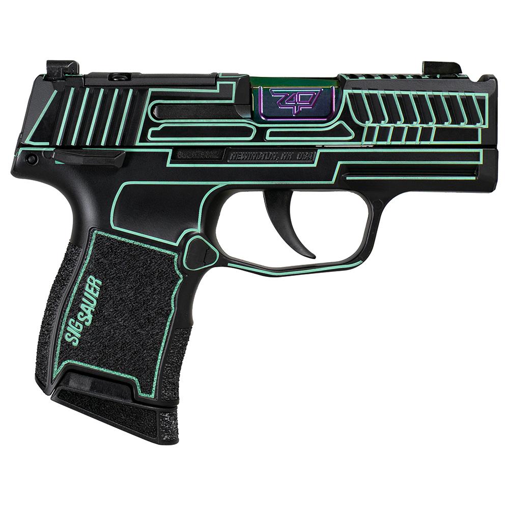 P365 9MM 3.1 STKR XRAY3 2 MAG MAN SAFT-Orca Cut Spctrm Brl Blk/Tiffany Lsr