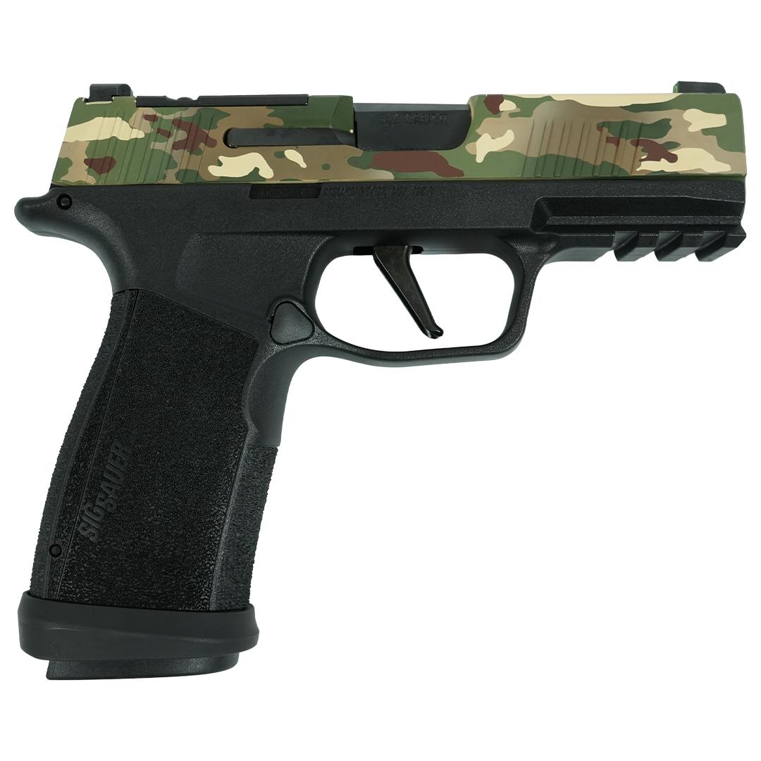 SIG P365 XMACRO TACOPS 9MM 3.7 Brl - (4) 17rd Steel Mags-MultiCam