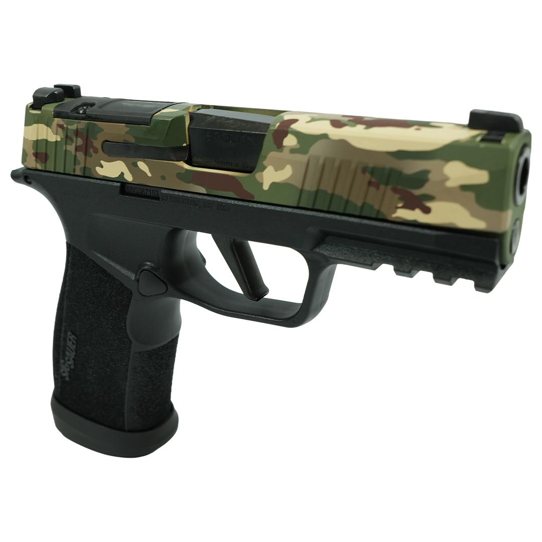 SIG P365 XMACRO TACOPS 9MM 3.7 Brl - (4) 17rd Steel Mags-MultiCam
