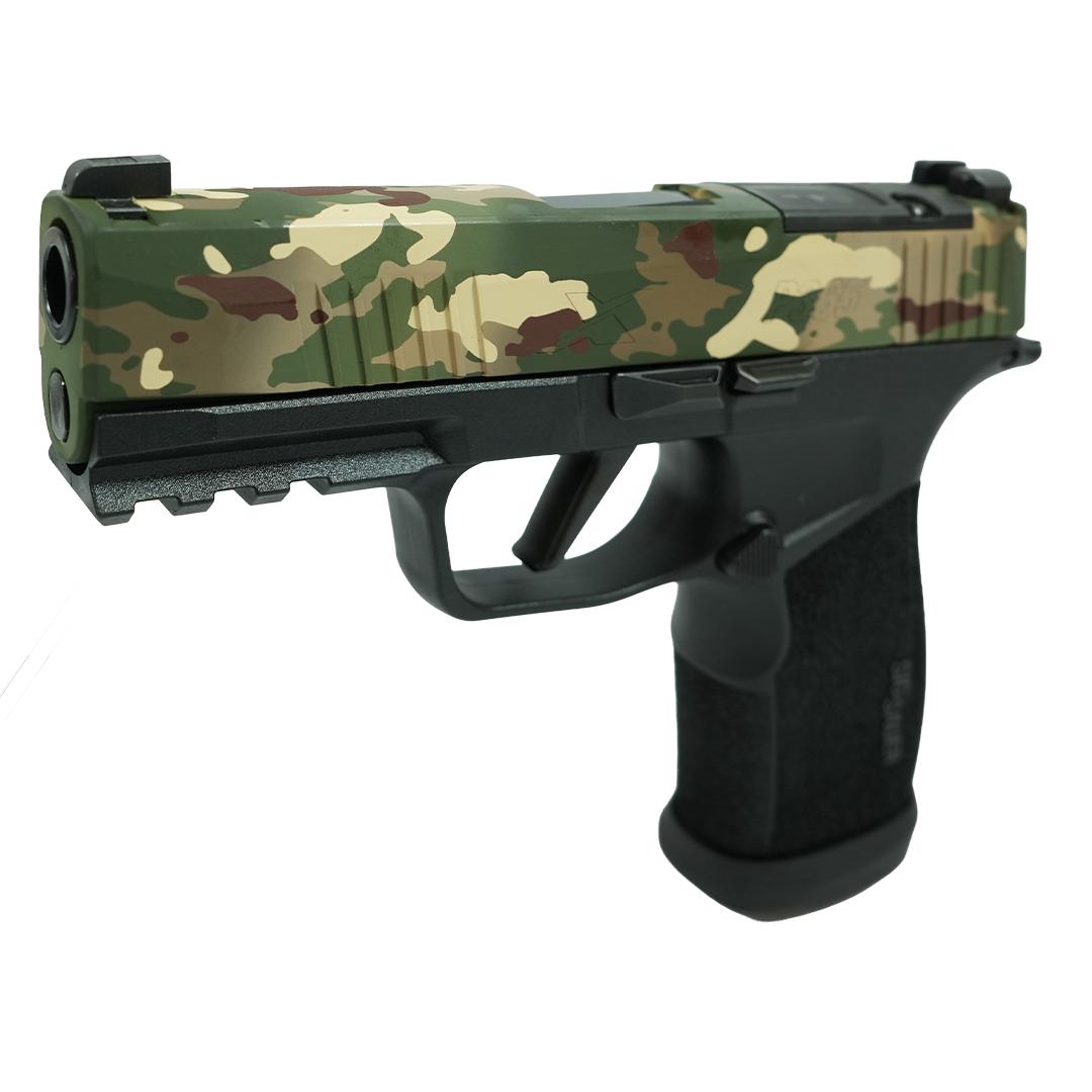 SIG P365 XMACRO TACOPS 9MM 3.7 Brl - (4) 17rd Steel Mags-MultiCam