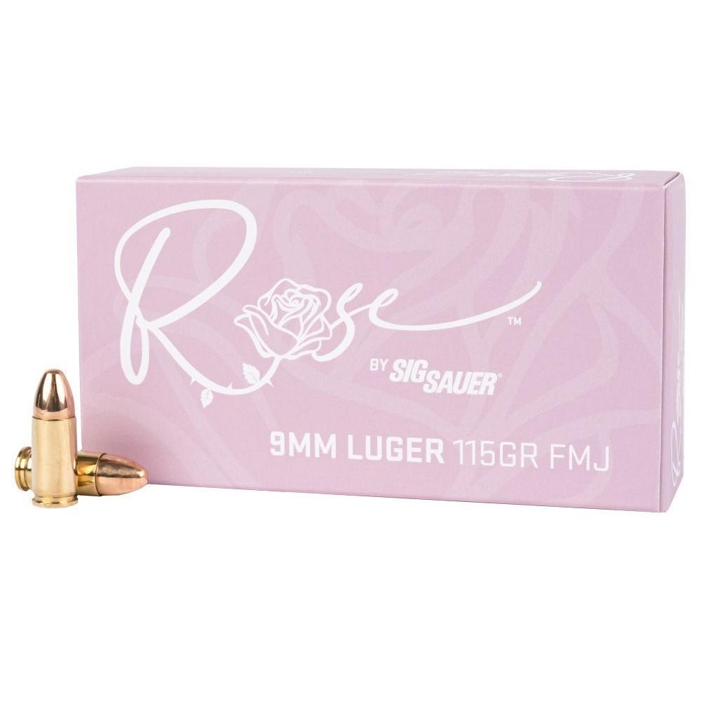Ammo ROSE 9mm Luger 115GR Superior Brass 50/bx