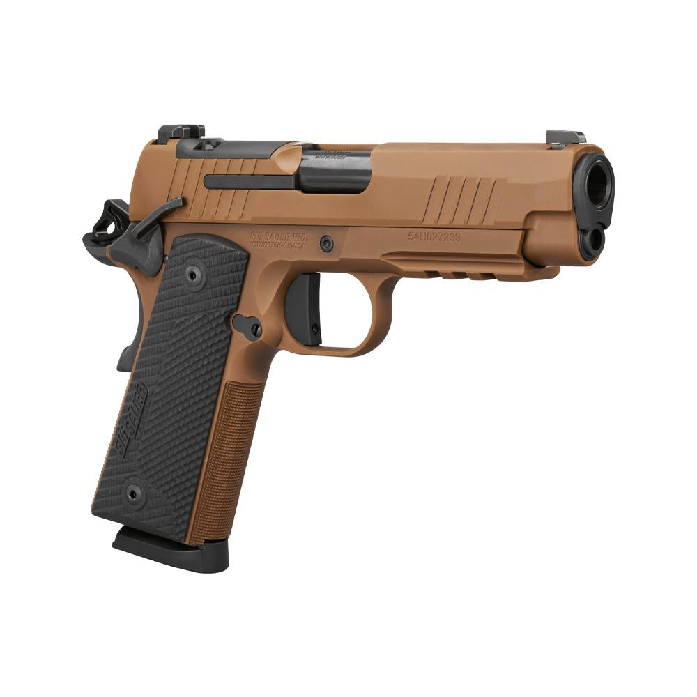 Sig 1911XCarry 45ACP 4.25'' Brl NS 2/8rd Mag Coyote PVO