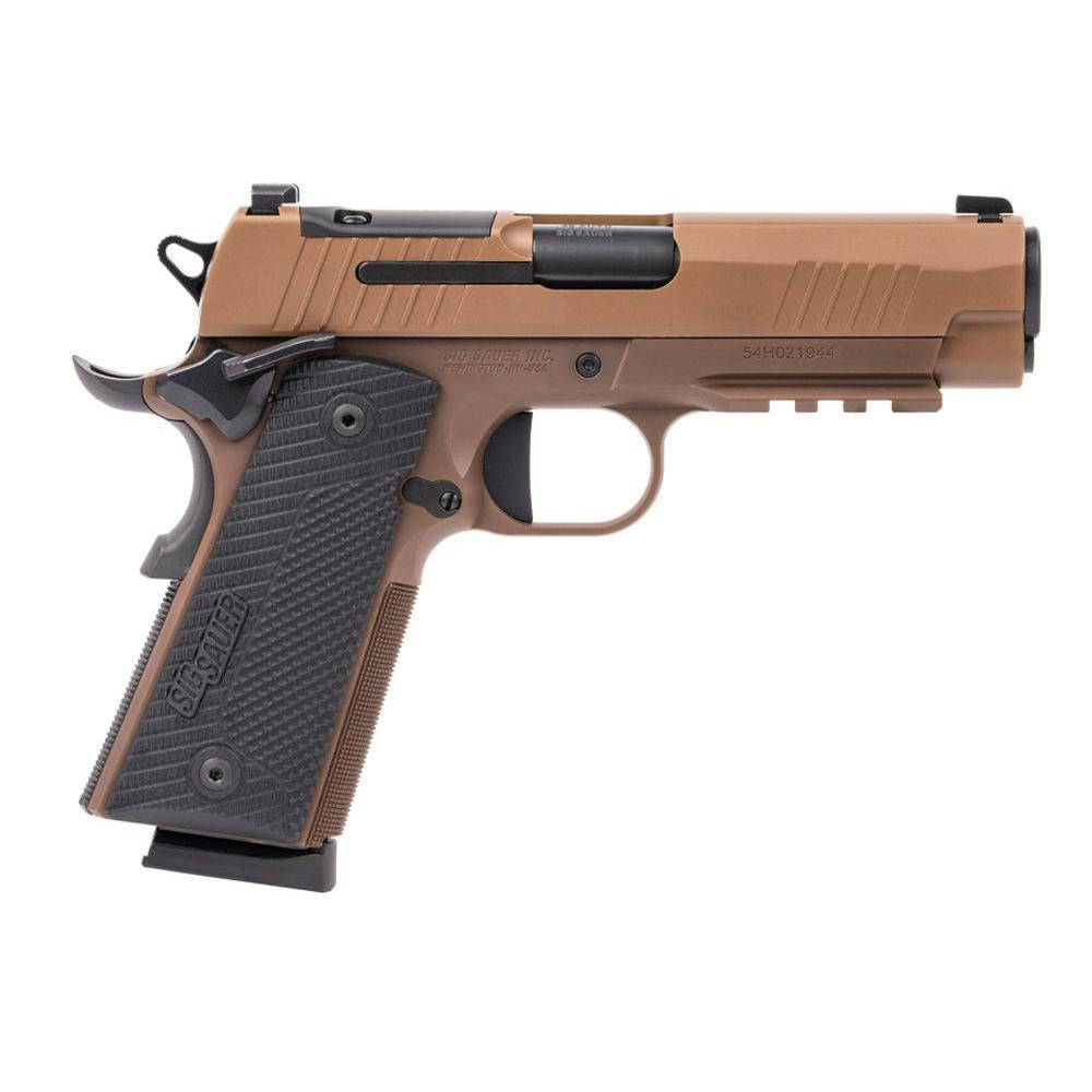 Sig 1911XCarry 45ACP 4.25'' Brl NS 2/8rd Mag Coyote PVO