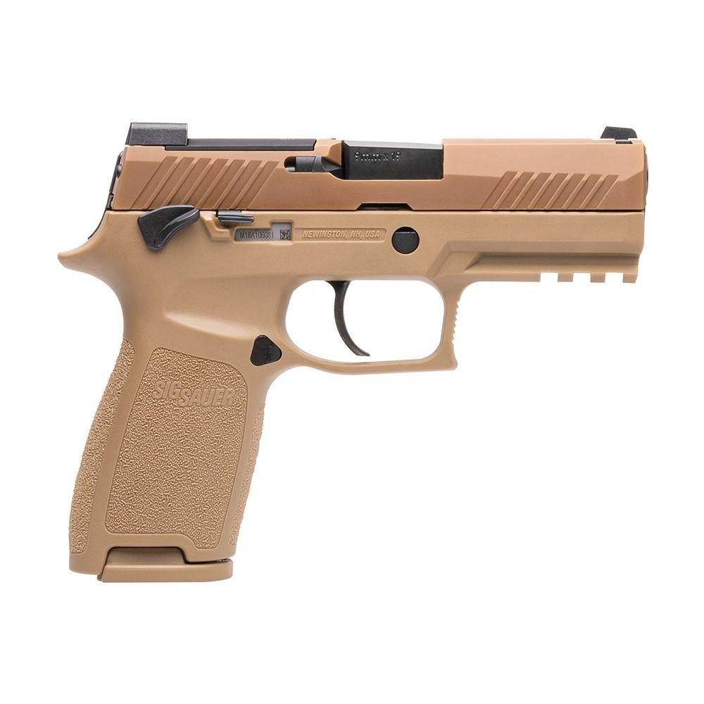 SIG P320 M18 - CA COMPLIANT - 9MM (3) 10RD MAGS COYOTE