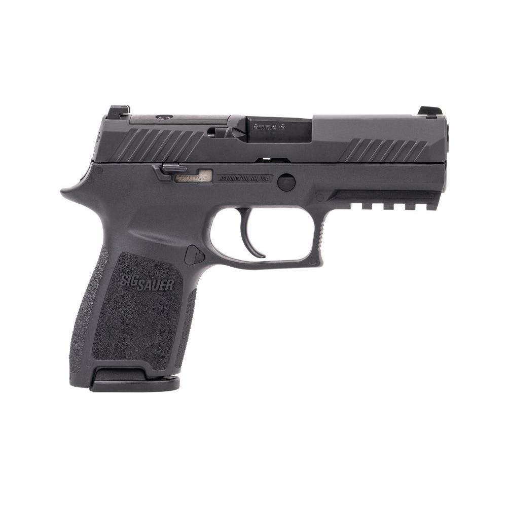 P320 9MM 3.9IN NITRON BLK STRIKER SIGLITE (2) 10RD OR MA COM