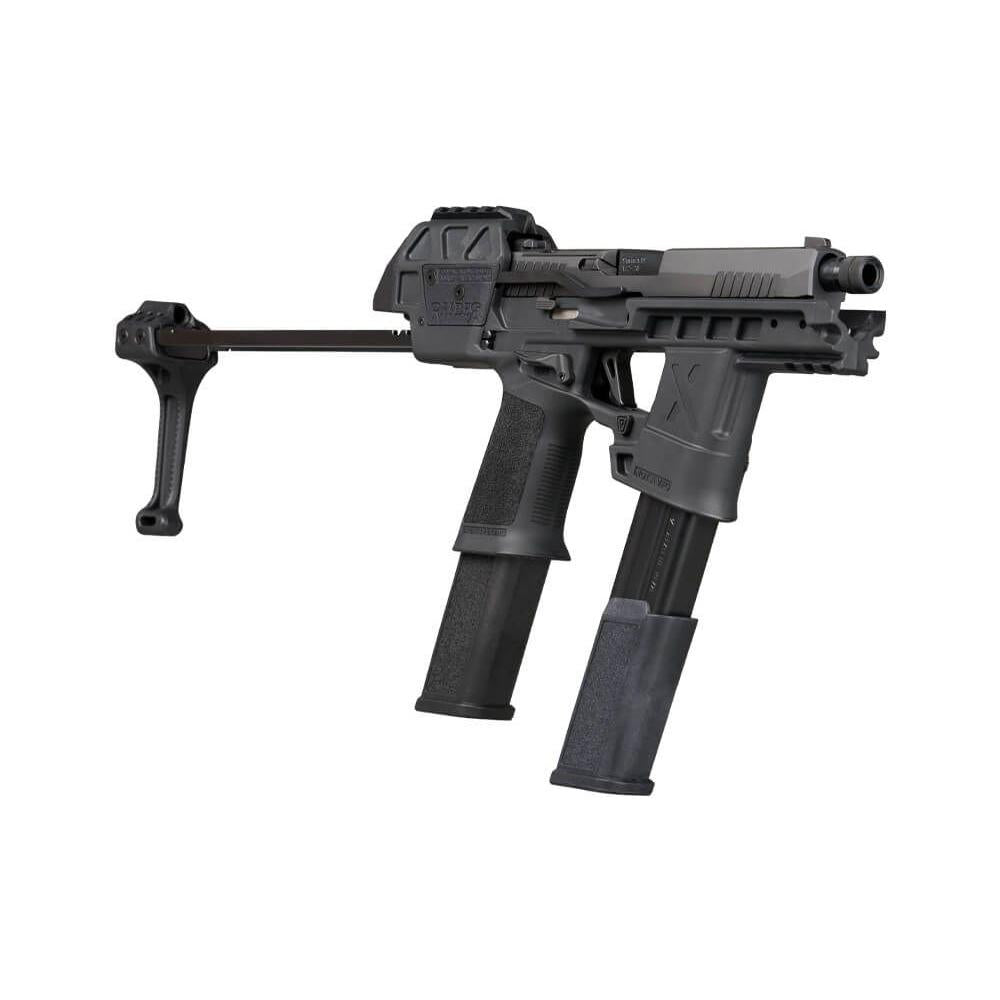 P320 9MM 5.5in FLUX Black OR (2) 30Rd (3) 21Rd Brace Threaded