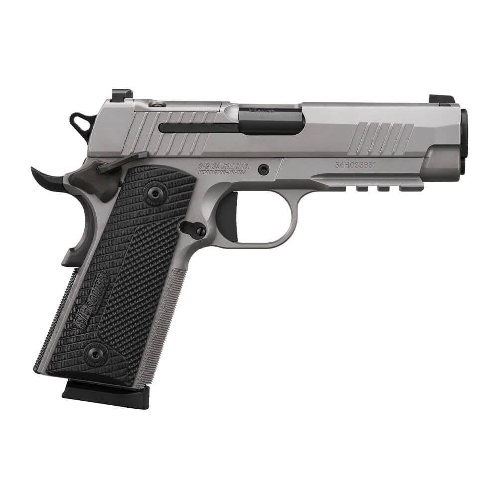 SIG 1911, 45 ACP, 4.2IN, X-SERIES, SS, SAO, 2-8RD MAG, OPTIC READY