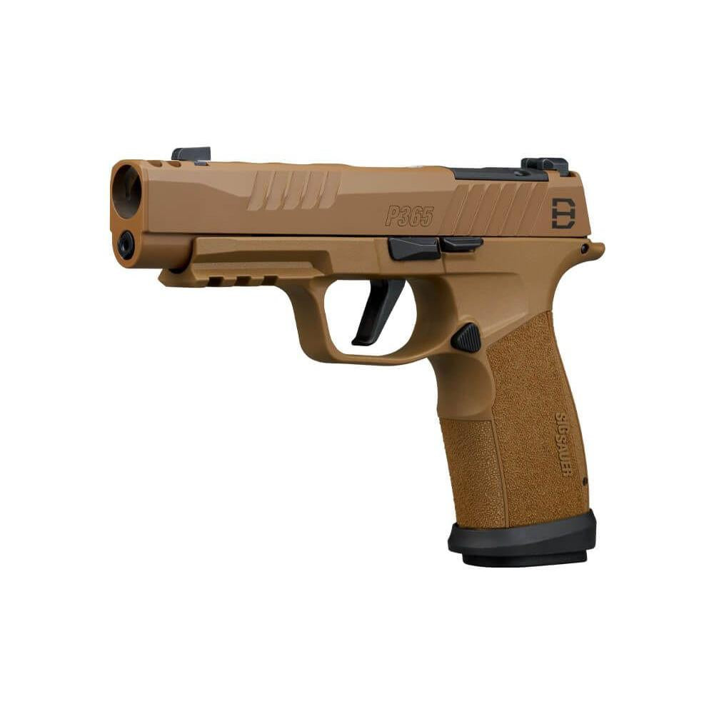 SIG P365 9MM 3.7IN DH3 COYOTE X-RAY 3 OR (2)21RD (1)17RD MAG COMP MAGWELL