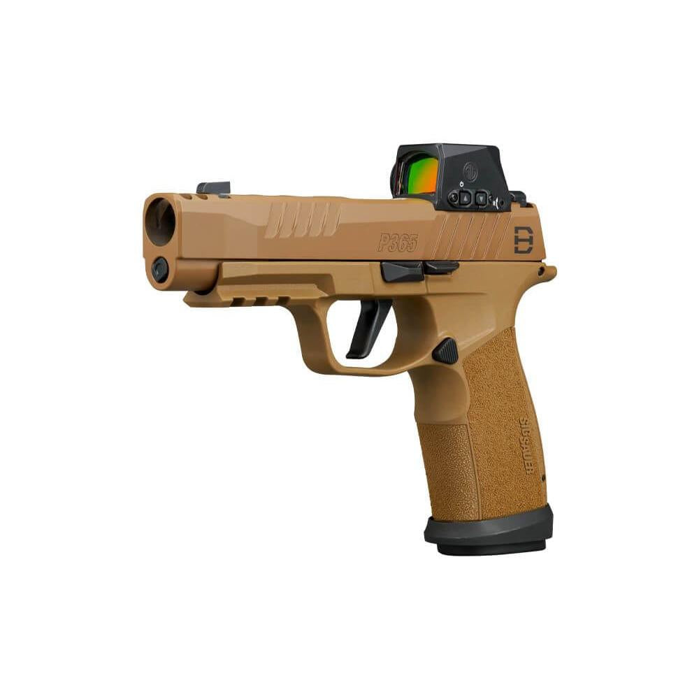 SIG P365 9MM 3.7IN DH3 COYOTE X-RAY 3 (2)21RD(1)17RD MAG COMP