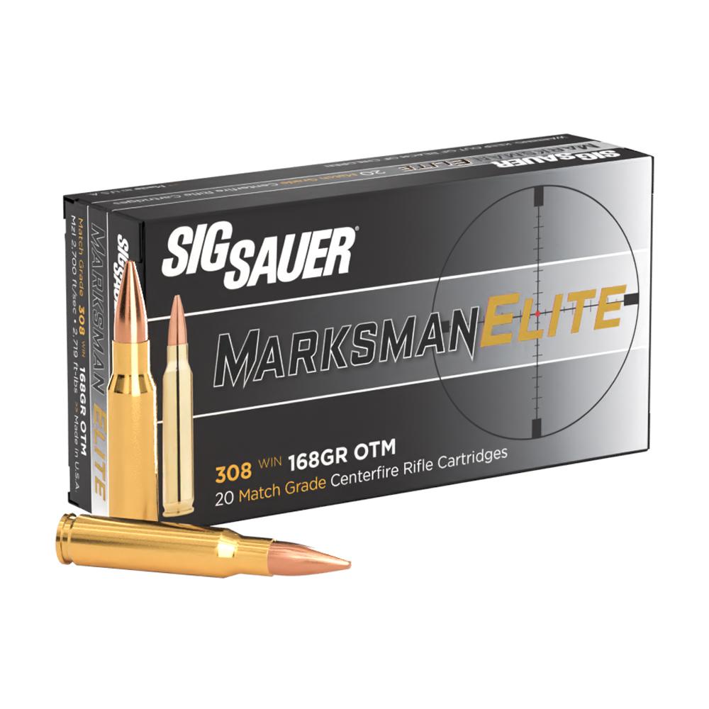 AMMO 308 WIN 168GR ELITE MATCH GRADE OTM BOX/20