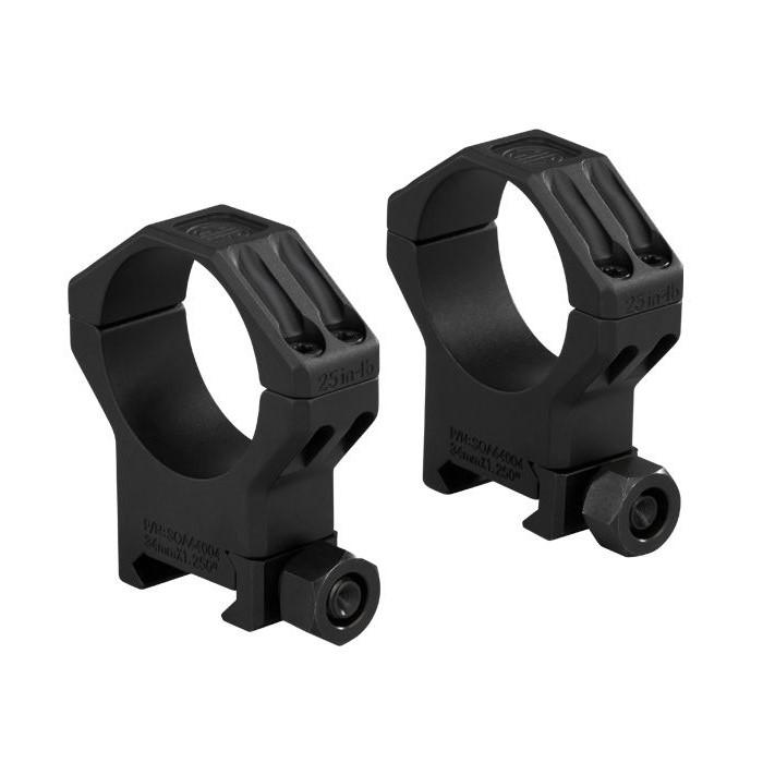 ALPHA6 SCOPE RING SET 34MM X-HIGH PROFILE 1.25 IN AL MATTE BLK