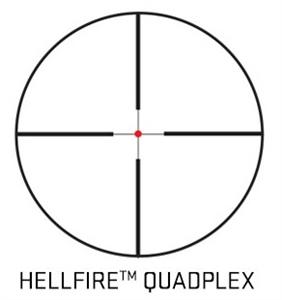 WHISKEY4 SCOPE, 2.5-10X42MM, 30MM, SFP, HELLFIRE QUADPLEX ILLUM RETICLE BLK